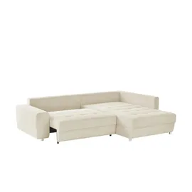 bobb Ecksofa Arissa de Luxe ¦ creme ¦ Maße (cm): B: 265 H: 84 T: 215.0