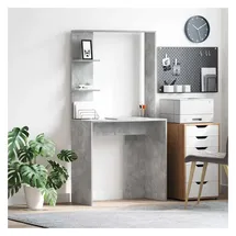 vidaXL Schreibtisch Beton Grau 78,5 x 37 x 154,5 cm Holzwerkstoff