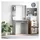 vidaXL Schreibtisch Beton Grau 78,5 x 37 x 154,5 cm Holzwerkstoff