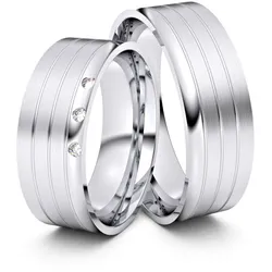 Trauringe Naumburg 585er Weiflgold - 1817