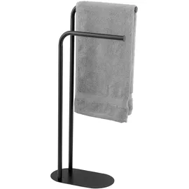 Wenko Handtuchständer Levante, schwarz, Stahl, 30x79x17 cm,