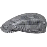 Stetson Hardwick Houndstooth Flatcap - Schiebermütze - Klassisch & elegant - Schirmmütze aus Seidenmix - Made in Germany - Herren - Frühjahr/Sommer blau 58 cm - 58