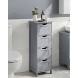 VASAGLE Badschrank 30 x 28,5 x 82 cm Grau
