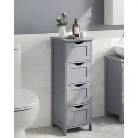 VASAGLE Badschrank 30 x 28,5 x 82 cm Grau