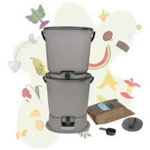 Skaza Exceeding Expectations Skaza Biomülleimer Bokashi Essential 2er Set (Hellgrau)