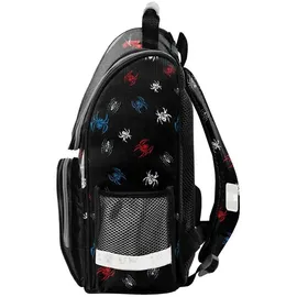 PASO Schulranzen, Schultasche für Jungen, Klassen 1-3 SPIDERMAN SP26FF PASO - Schwarz/Rot