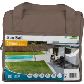 WINDHAGER Sonnensegel Cannes taupe 4 x 4 m