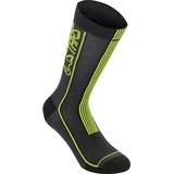 Alpinestars Alpinestar Unisex Sommersocken 22 Bekleidung, Schwarz/Acid Yellow, M