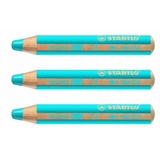 Stabilo Woody 3 in 1 Buntstift cyanblau