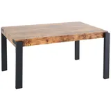 Mendler HWC-L53 140 x 76 x 80 cm dunkle Wildeiche