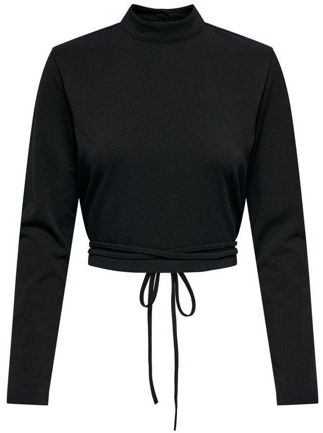 JACQUELINE de YONG T-Shirt Longsleeve Oberteil Shirt Cropped Rückenfrei JDYGEGGO 5566 in Schwarz-2 schwarz M (38)