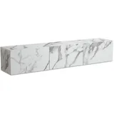 KADIMA DESIGN Lowboard Hängend Marmor-Optik 160x30x30 cm TV-Schrank, Design in Weiß Metall, Rechteckig,Rechteckig, Wohnzimmer, Wohnwände, Lowboards, Lowboards stehend