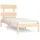 vidaXL Massivholzbett 90 x 200 cm Beige