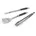 Grillset 43 Schwarz/Silber/Weiß