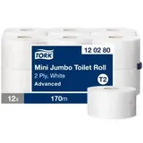 TORK Toilettenpapier Mini Jumbo 2-lagig 12 Rollen