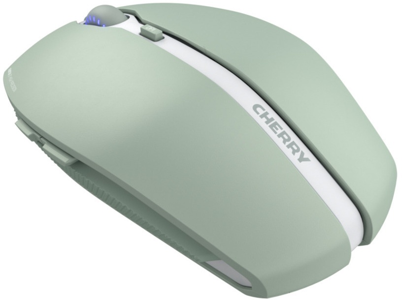 CHERRY Gentix BT - Bluetooth Maus mit Multi-Device Funktion für bis zu 3 Endgeräte, AES-128- Verschlüsselung, Agave Green