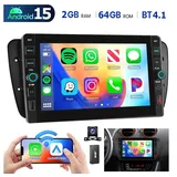 ESSGOO Android 15 Autoradio Carplay RDS GPS NAVI Für SEAT IBIZA 6J 2009-2013 Autoradio (RDS, 4+64GB(optional), Digitalradio (DAB), FM, SWC, Apple Carplay Android Auto GPS Navi WIFI BT EQ mit USB- und Type-C) schwarz