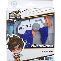 Nerf - Nerf MicroShots Overwatch Tracer und Official Nerf Darts 1, Klassiker-Blaster im Mikroformat