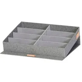 LOVE !T STORE !T Premium Brillenbox grau 32,0 x 25,0 x 5,5 cm, 1 St.