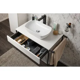 Fackelmann Waschtisch-Unterschrank New York 87,2 x 44,1 x 47,5 cm Weiß