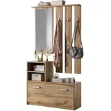 Selsey YESFIR 85 x 0 x 0 cm mit Spiegel / Wotan Eiche matt