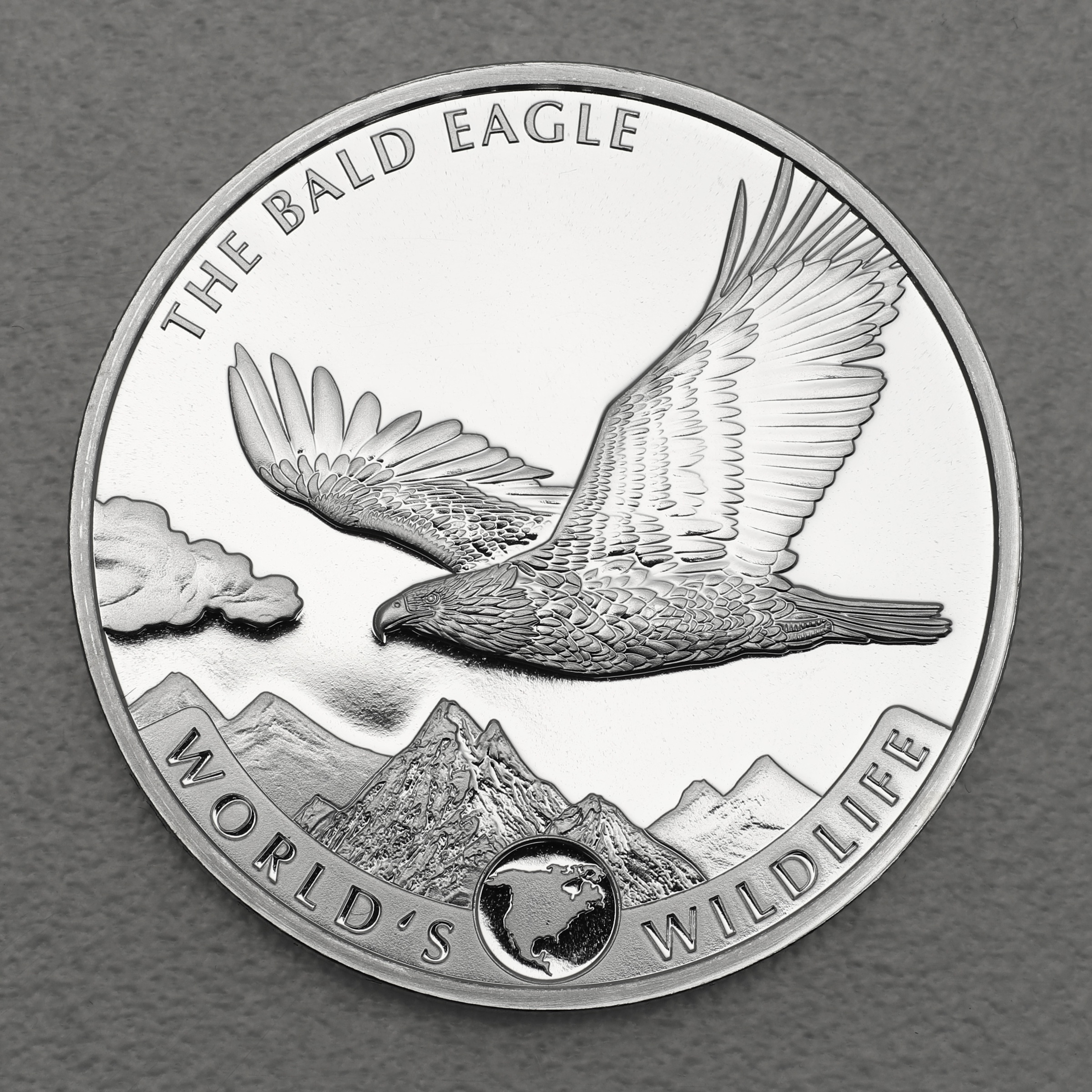 Silbermünze 1oz Weißkopfseeadler 2021 Bald Eagle - World's Wildlife (Kongo)
