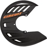 CIRCUIT EQUIPMENT Bremsscheibenschutz schwarz-orange für Motorrad