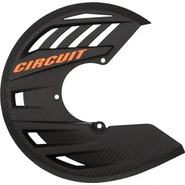 CIRCUIT EQUIPMENT Bremsscheibenschutz schwarz-orange für Motorrad