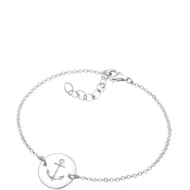 Elli Anker Plättchen Geo Trend Silber 925 Größe 17 cm