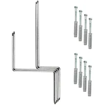 Skyrevolt Wandhalterung für Biertischgarnitur Festzelt-Garnitur Wand-Aufhängung Halterung-Set für 1 Tisch 2 Bänke 4x Stahl-Wandhaken inkl. Befesti