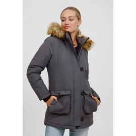 Oxmo OXActa Damen, Wintermantel Parka Mantel mit Kapuze | Gr.: XS