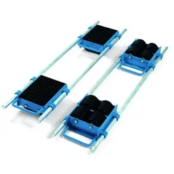 Fahrwerk, verstellbar 6951, Nylonrollen, Tragkraft 6t - blau