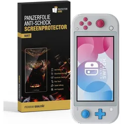 2x Panzerfolie für Nintendo Switch Lite Displayschutz Schutzfolie MATT ANTI-SHOCK/ ANTI-KRATZ/ ANTI-BRUCH/ ANTI-SCHMUTZ/ ANTI-REFLEX