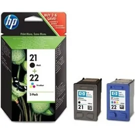 HP 21 schwarz + 22 CMY SD367AE