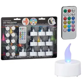 CEPEWA GmbH LED Teelichter 10 St. Bunt
