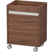 Duravit Ketho Rollcontainer KT2530R2121 50x36x67cm, Tür rechts, Nussbaum dunkel