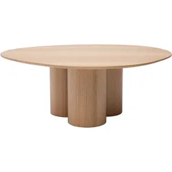 Design-Couchtisch aus hellem Holz B100 cm HOLLEN