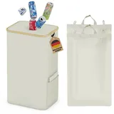 AdelDream Müllsackständer Pfandflaschen Sammelbehälter beige