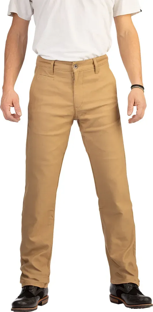 Rokker Sand Chino Motorrad Textilhose, beige, Größe 27 für Männer