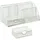 Relaxdays Schreibtisch-Organizer Metall 19000 x 12500 mm Weiß 6 St.