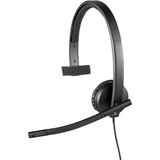 Logitech H570e Mono Headset schwarz