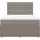 vidaXL Boxspringbett 140 x 200 cm Taupe