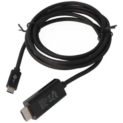 USB-C auf HDMI Adapterkabel, USB-C Stecker auf HDMI-Stecker, ermöglicht die Übertragung von Ultra HD-Videosignalen auf einen externen Bildschirm