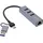 InLine 4in1 Gigabit Hub, USB-C & USB-A 1x RJ45 3x USB 3.2 Gen.1),