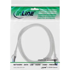 InLine Patchkabel, Cat.6A, S/FTP, TPE (LSZH), CCA, grau, 1m