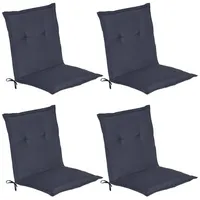 Beautissu 4er Set Niederlehner Auflage Loft NL 100x50x6cm Dunkelblau