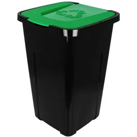 Centi Abfalltonne 50 l Schwarz