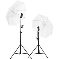VidaXL Fotostudio-Set mit Leuchten, Hintergrund und Reflektor