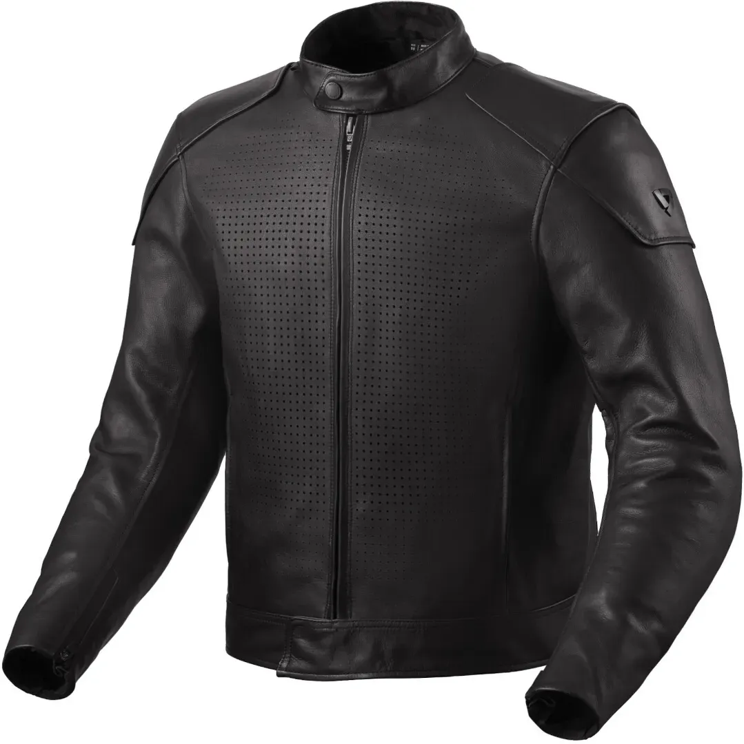 Revit Morgan Motorrad Lederjacke Motorrad Textiljacke, schwarz, Größe 54