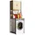 VCM Waschmaschinenschrank Edino 64 x 189 x 48 cm Honig-Eiche